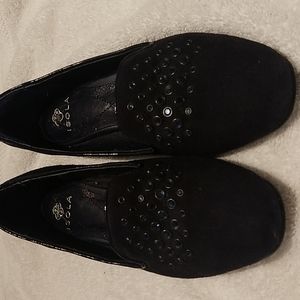 ISOLA NAVY SEUDE FLATS  SIZE 7